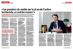 François Baroin inquiet sur «l’avenir de la décentralisation» son interview dans Maires de France de juin