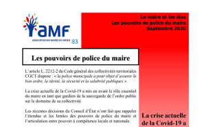 Les pouvoirs de police du maire  AMF83